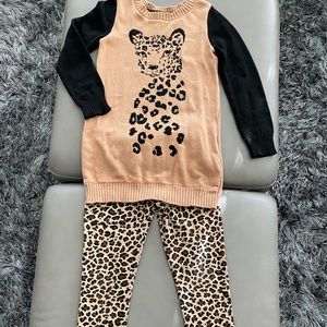 Leopard design outfit size 6-8